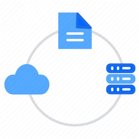 Bigdata, cloud database, cloud server, data center, data server, hosting server, network icon
