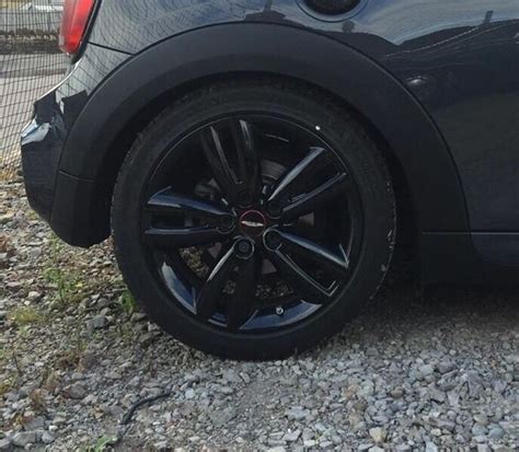 Mini F56 Jcw Black Track Spoke Alloys 17 Et 54 With Tyres 5x112 7j