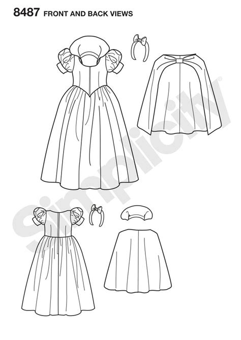 Costume Sewing Pattern Make Snow White Dress Girls Etsy