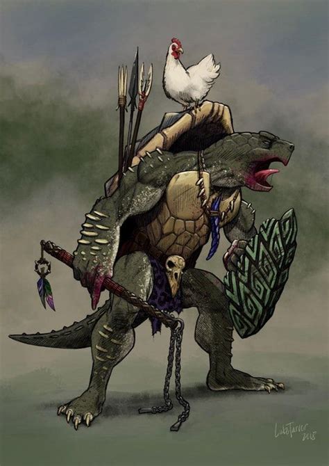 Oc Art Chultean Tortle Paladindruid Known As Noc Dnd Fantasy
