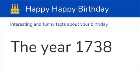 The Year 1738 Calendar History And Birthdays