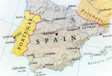 Städte in spanien | spanien städte karte magkarte städte spanien blau: Geographische Karte Von Spanien Mit Wichtigen Städten ...