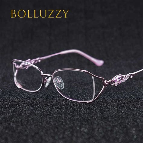 Chashma Pure Titanium Fashionable Lady Eye Glasses Diamonds Rimless Spectacle Frames Women Frame