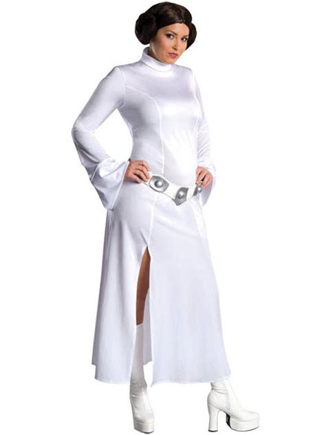 Adult Princess Leia Star Wars Fancy Dress Costume Ladies Womens Female Bn Ebay