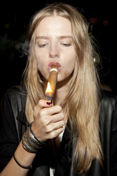 Cigar Smoking At Nyfw Jet Set Girls