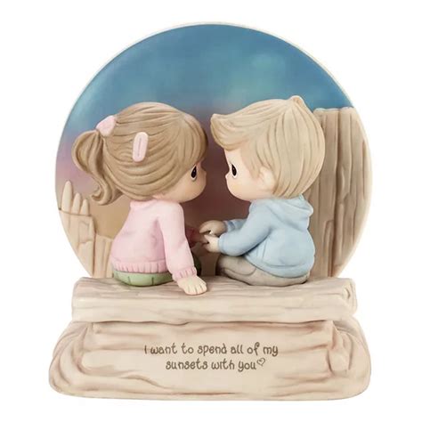 Precious Moments Couple At Sunset Figurine Table Decor