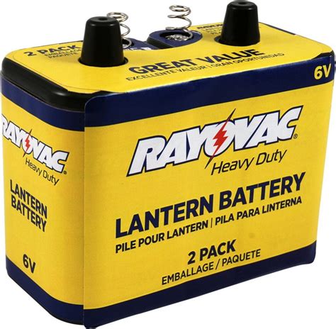 6v Lantern Spring Batteries 2 Pack Rayovac Heavy Duty 944 2r