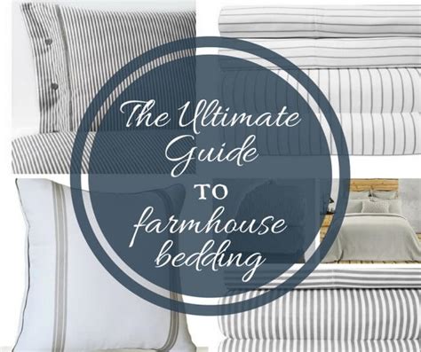 Farmhouse Blue Ticking Bedding Bedding Design Ideas