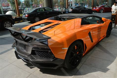 First time it's been seen on the road. DMC Kits Lamborghini Aventador Roadster Into an SV | Carscoops