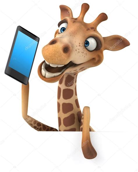 Es gibt verschiedene arten sich am telefon zu melden. Spaß-Giraffe mit Handy - Stockfotografie: lizenzfreie ...