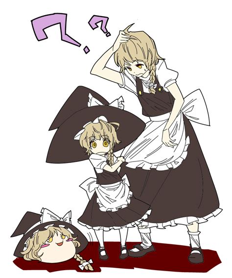 marisa and kirisame marisa touhou drawn by horumon one yukkuri place