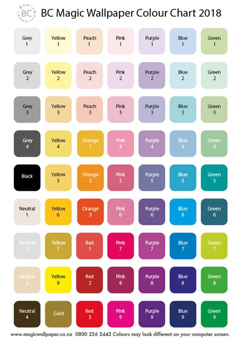 Kaleidoscope Paint Color Chart Ideas Savage