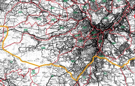 Genuki Map Of Sheffield Parish West Riding Of Yorkshire England
