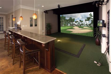 I Dreamed In A Dream Golf Simulator Room Golf Room Home Golf Simulator