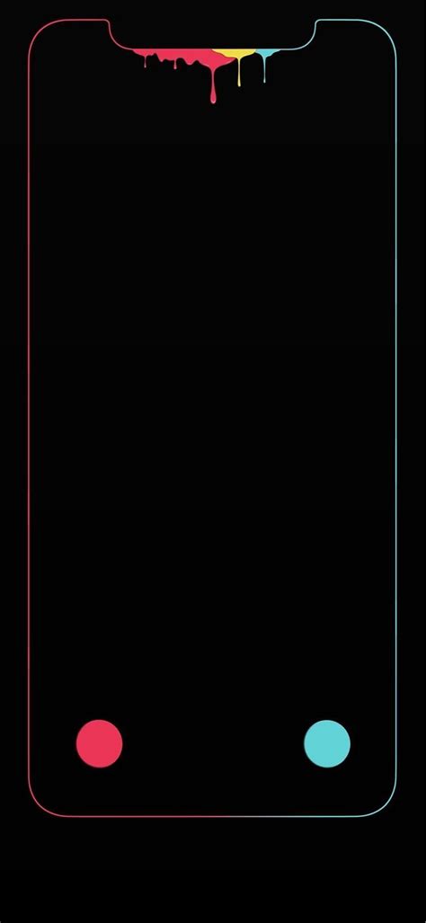 Iphone X With Cool Notch Glow Effect Hd Phone Wallpaper Pxfuel