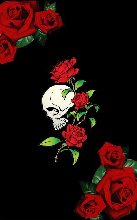 Love Skulls And Roses Wallpapers Top Free Love Skulls And Roses Backgrounds Wallpaperaccess