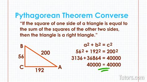 Converse Of The Pythagorean Theorem Cloudshareinfo