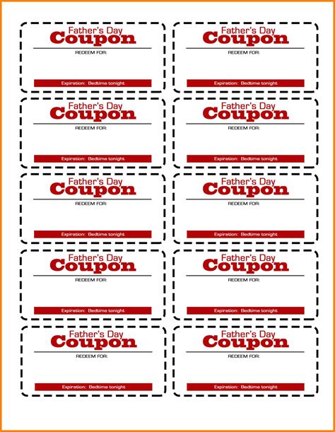 Coupon Book Template Google Docs