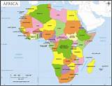 África político versión (francés) 110 x 92 cm. AFRICA-RECURSOS NATURALES
