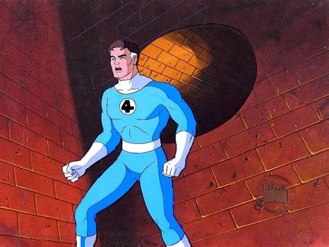 Mr Fantastic In C Es Marvel Animation Cel Set Ups Comic Art