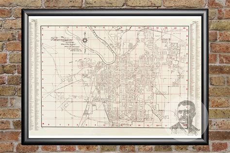 Vintage Montgomery Map 1956 Old Map Of Montgomery Alabama Etsy