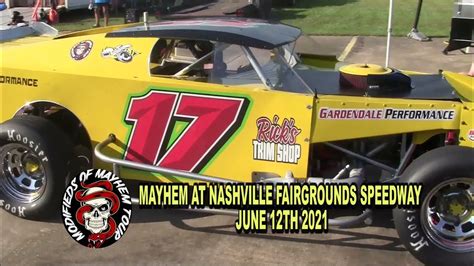 Modifieds Of Mayhem Nashville Fairgrounds Speedway June 12th Promo