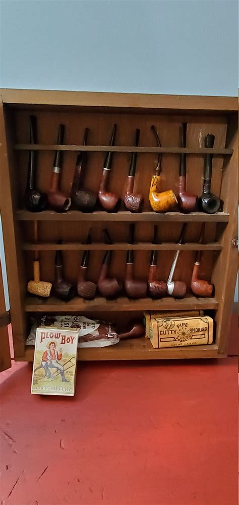 Vintage Sherlock Holmes Pipe Cabinet Instant Pipe Collection Etsy