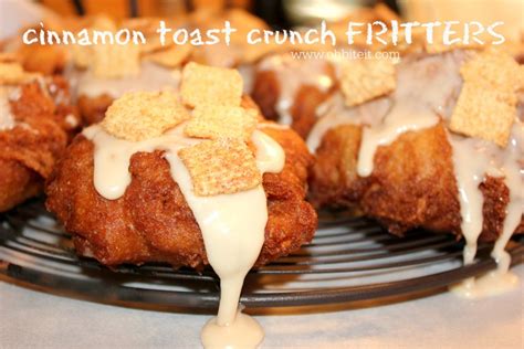 Almond flour makes up the base of this recipe. ~Cinnamon Toast Crunch Fritters! | Oh Bite It