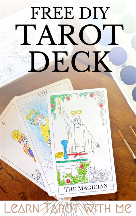 Print And Color Your Own Tarot Deck You Can Download