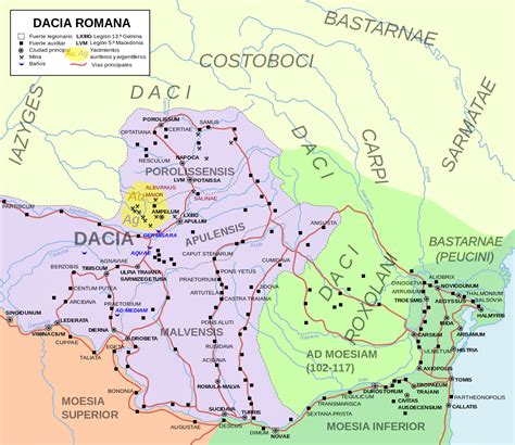 La Dacia Romana History Of Romania Roman Province Dacia