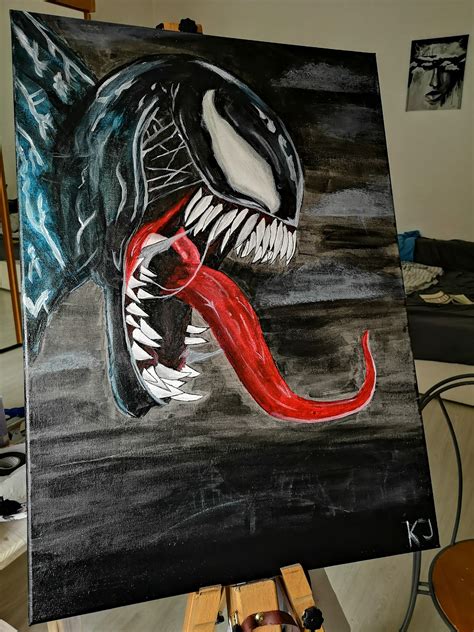 Venom Painting Myhobby Canvas Painting Designs Abstract Art