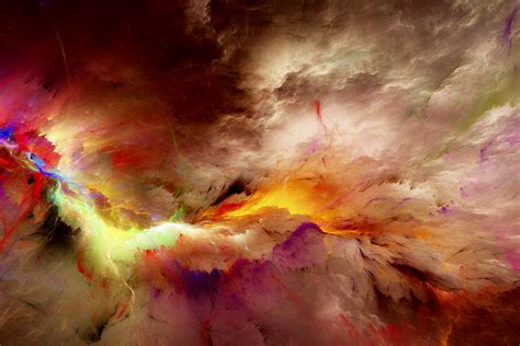 Colorful Cloud Abstract 4k Ultra Hd Wallpaper Background Image