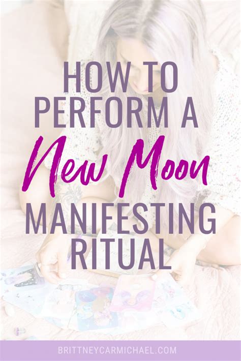 How To Perform A New Moon Manifesting Ritual Brittney Carmichael