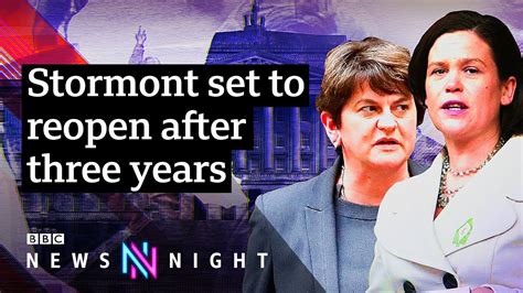 stormont talks main ni parties agree power sharing deal bbc newsnight youtube