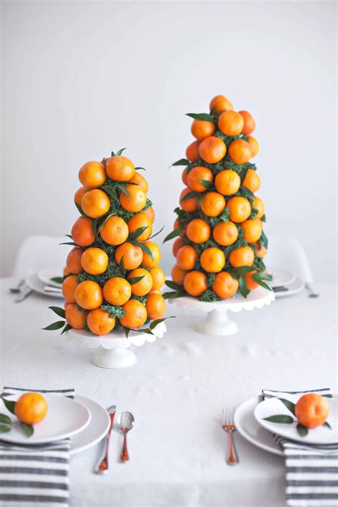 Mandarin Tower Table Centerpieces Citrus Baby Orange Baby Shower