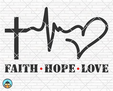 Faith Hope Love Svg Christian Svg Faith Svg Jesus Svg Etsy