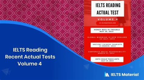 Free Download Ielts Reading Recent Actual Test Volume 4 Ebook