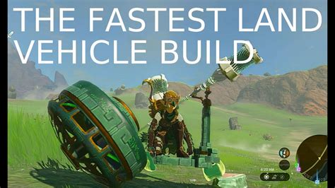Fastest Land Vehicle Build In Zelda Tears Of The Kingdom Youtube