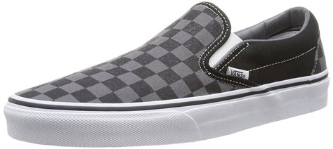 Vans Unisex Classic Slip On Skate Shoe Black Pewter Checkerboard
