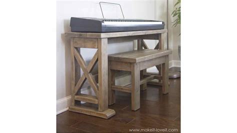 Diy Piano Stand How To Build A Diy Keyboard Stand Or Flip Top Writing