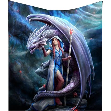 Dragon Mage Throw By Anne Stokes Angel Clothing Anne Stokes Art