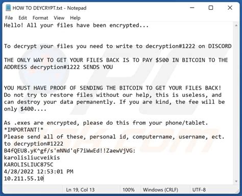 Decryption1222 Ransomware Decryption Removal And Lost Files Recovery