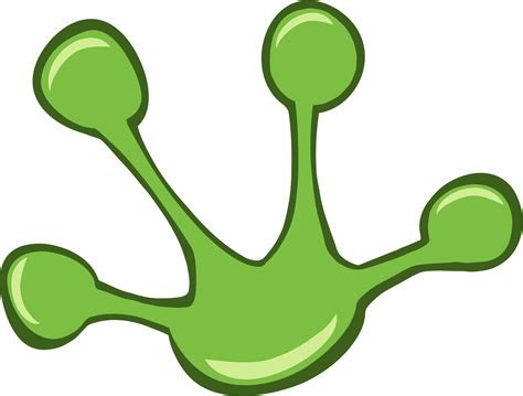 Hand Clipart Frog Foot Print Of Frog Png Download Full Size
