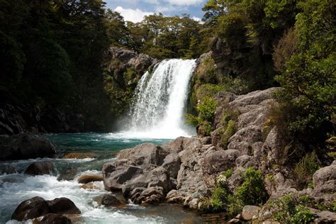 Waterfall New Zealand Wallpaper Nature And Landscape Wallpaper Better