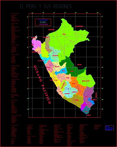 Peru Map Dwg Block For Autocad Designs Cad