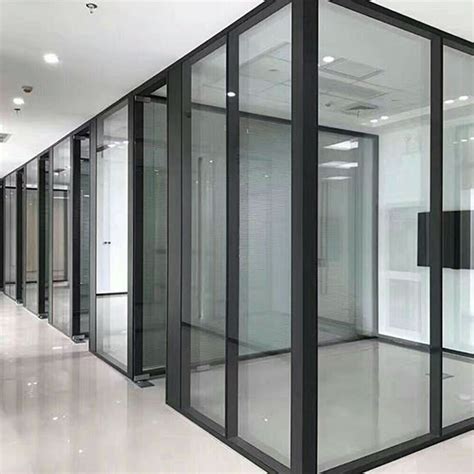 Interior Office Sliding Clear Glass Walls Office Room Partition Wall
