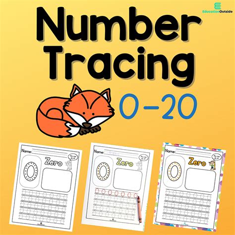 Tracing Numbers 0 20 Worksheets Trace And Count
