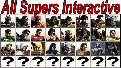 Injustice Gods Among Us All Supers Moves And Finishers Cutscenes All
