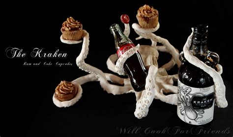 Like the deepest sea, the kraken® should be treated with great respect and responsibility. The Kraken Rum & Coke Cupcakes | Recipe here: www ...