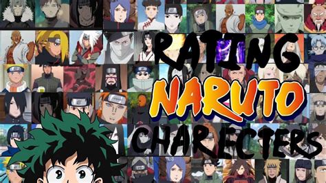 Rating Anime Characters Naruto Youtube